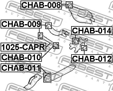Mounting, control/trailing arm