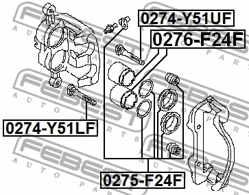Guide Bolt, brake caliper