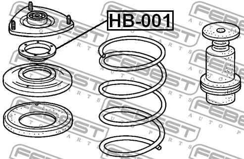 Rolling Bearing, suspension strut support mount