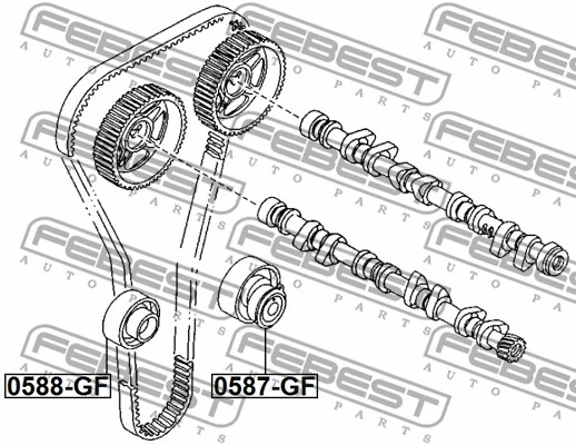 Deflection/Guide Pulley, timing belt