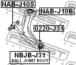 Mounting, control/trailing arm