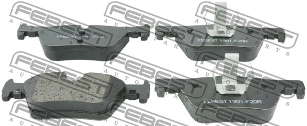 Brake Pad Set, disc brake (1901-F20R)