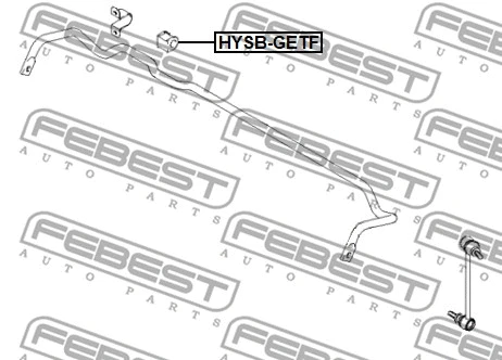 Mounting, stabiliser bar (HYSB-GETF)