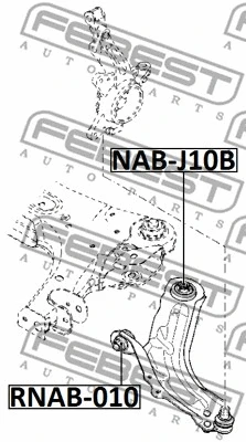 Mounting, control/trailing arm