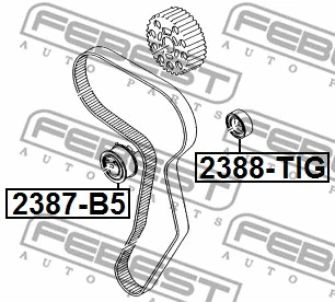Deflection/Guide Pulley, V-ribbed belt