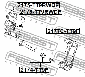Repair Kit, brake caliper (2175-TT9RWDF)