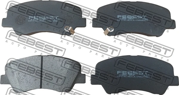 Brake Pad Set, disc brake (1201-H5F)