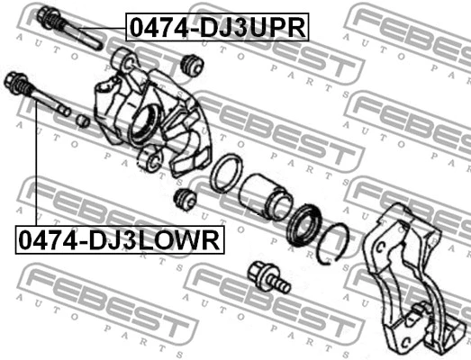 Guide Bolt, brake caliper