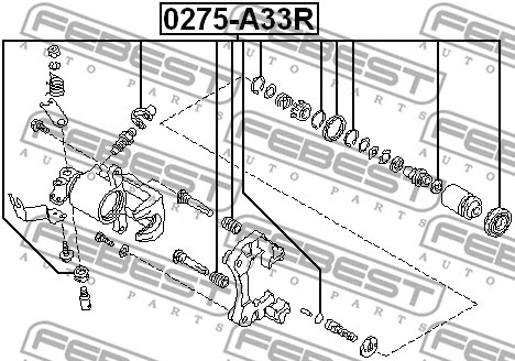 Repair Kit, brake caliper