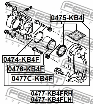 Piston, brake caliper