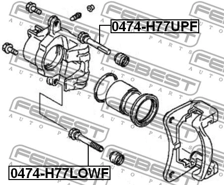 Guide Bolt, brake caliper
