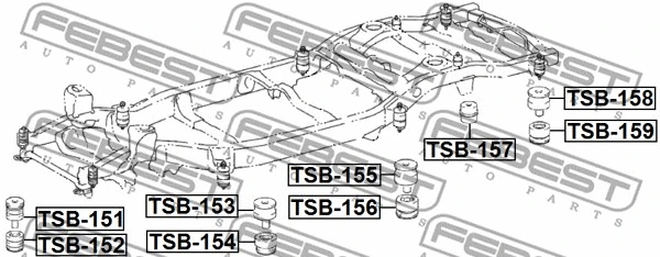 Bushing, axle beam