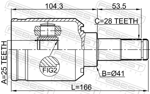 Joint Kit, drive shaft (1511-001)