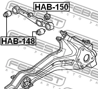 Mounting, control/trailing arm