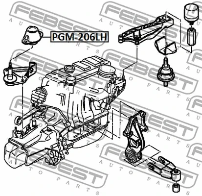 Mounting, engine