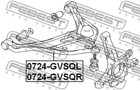 Control/Trailing Arm, wheel suspension