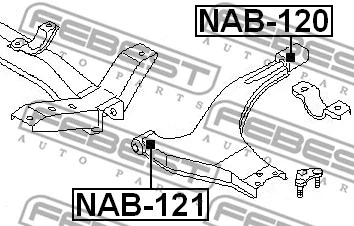 Mounting, control/trailing arm