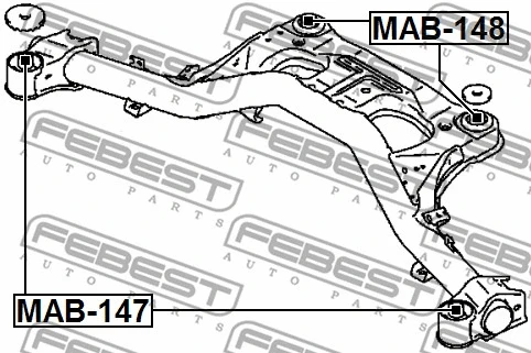 Bushing, axle beam