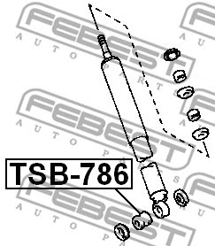 Spacer Bush, shock absorber