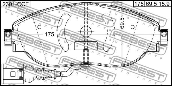 Brake Pad Set, disc brake
