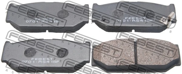 Brake Pad Set, disc brake (0701-RS415F)