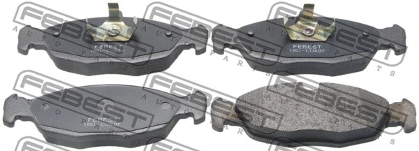 Brake Pad Set, disc brake (1801-CORBF)