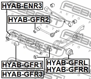 Mounting, control/trailing arm