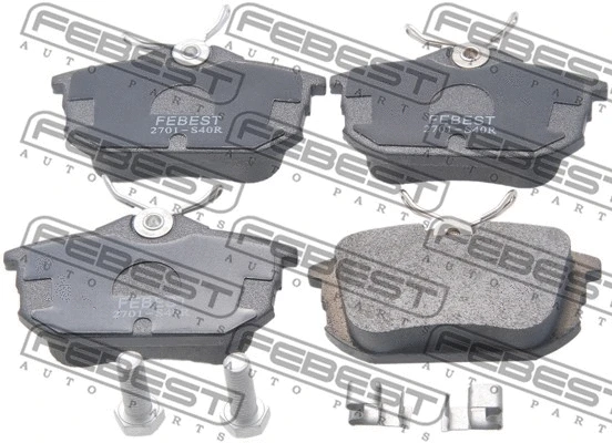 Brake Pad Set, disc brake (2701-S40R)