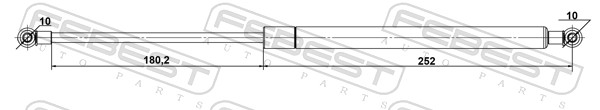Gas Spring, bonnet