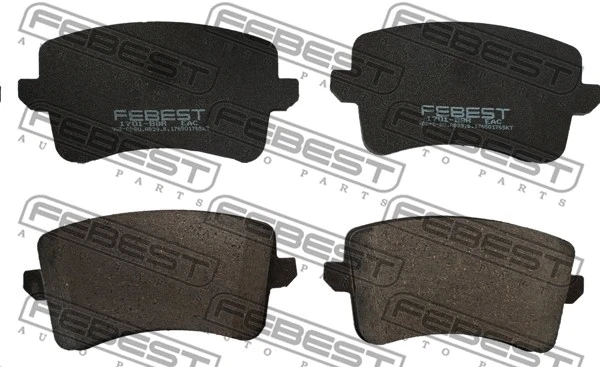 Brake Pad Set, disc brake (1701-B8R)