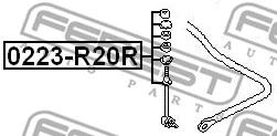 Link/Coupling Rod, stabiliser bar