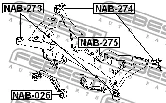 Bushing, axle beam