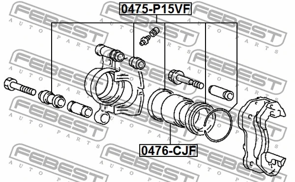 Repair Kit, brake caliper