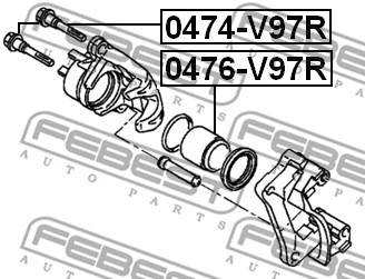 Guide Bolt, brake caliper