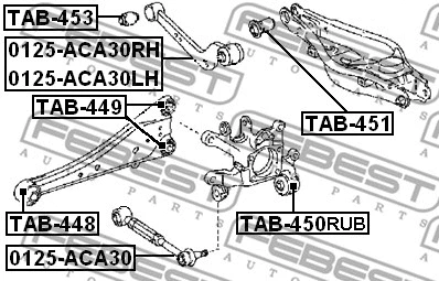 Mounting, control/trailing arm
