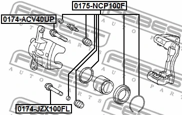 Repair Kit, brake caliper