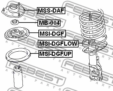 Rolling Bearing, suspension strut support mount