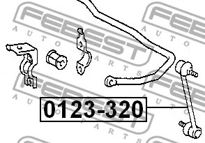 Link/Coupling Rod, stabiliser bar