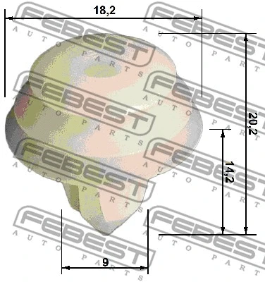 Retaining Clip, door panel