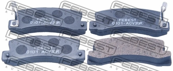 Brake Pad Set, disc brake (0101-ACV35R)