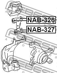 Mounting, control/trailing arm