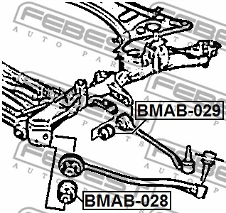 Mounting, control/trailing arm