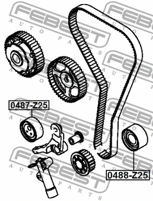 Deflection/Guide Pulley, V-ribbed belt