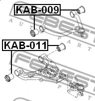 Mounting, control/trailing arm