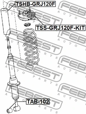 Spacer Bush, shock absorber