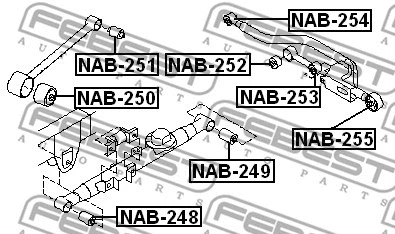 Mounting, control/trailing arm