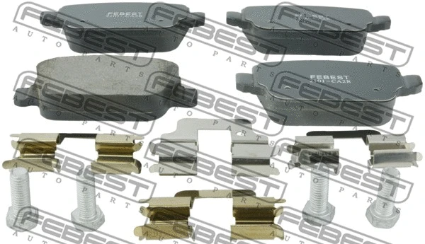 Brake Pad Set, disc brake (2101-CA2R)