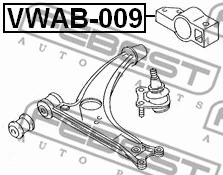 Mounting, control/trailing arm