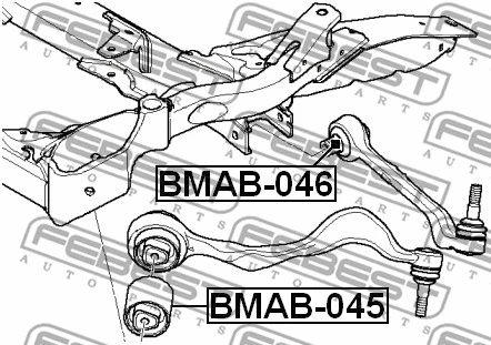 Mounting, control/trailing arm