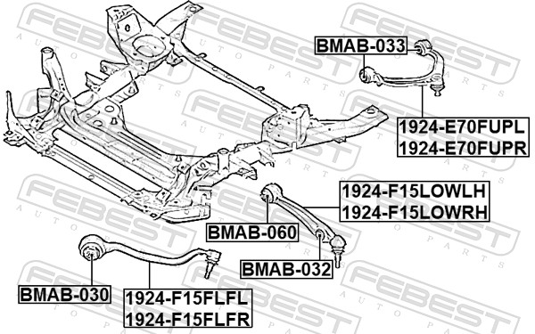 Mounting, control/trailing arm